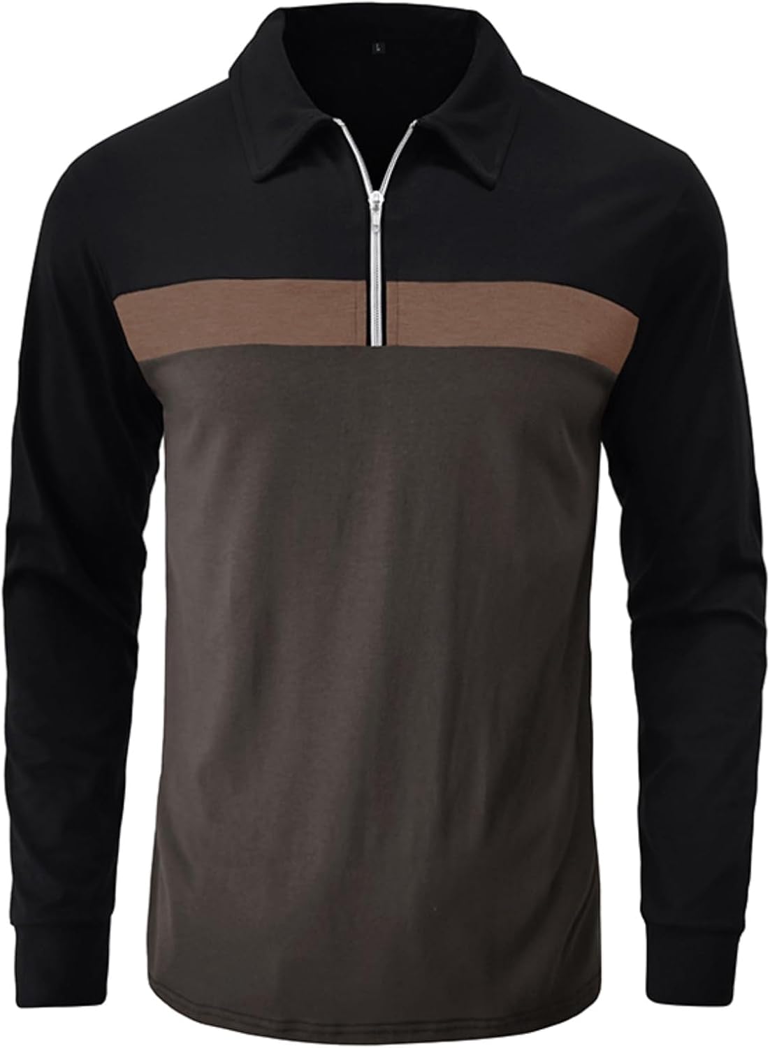 Polo Homme Manches Longues Zip 1/4 – Coupe Regular | LuxVrouw LuxVrouw