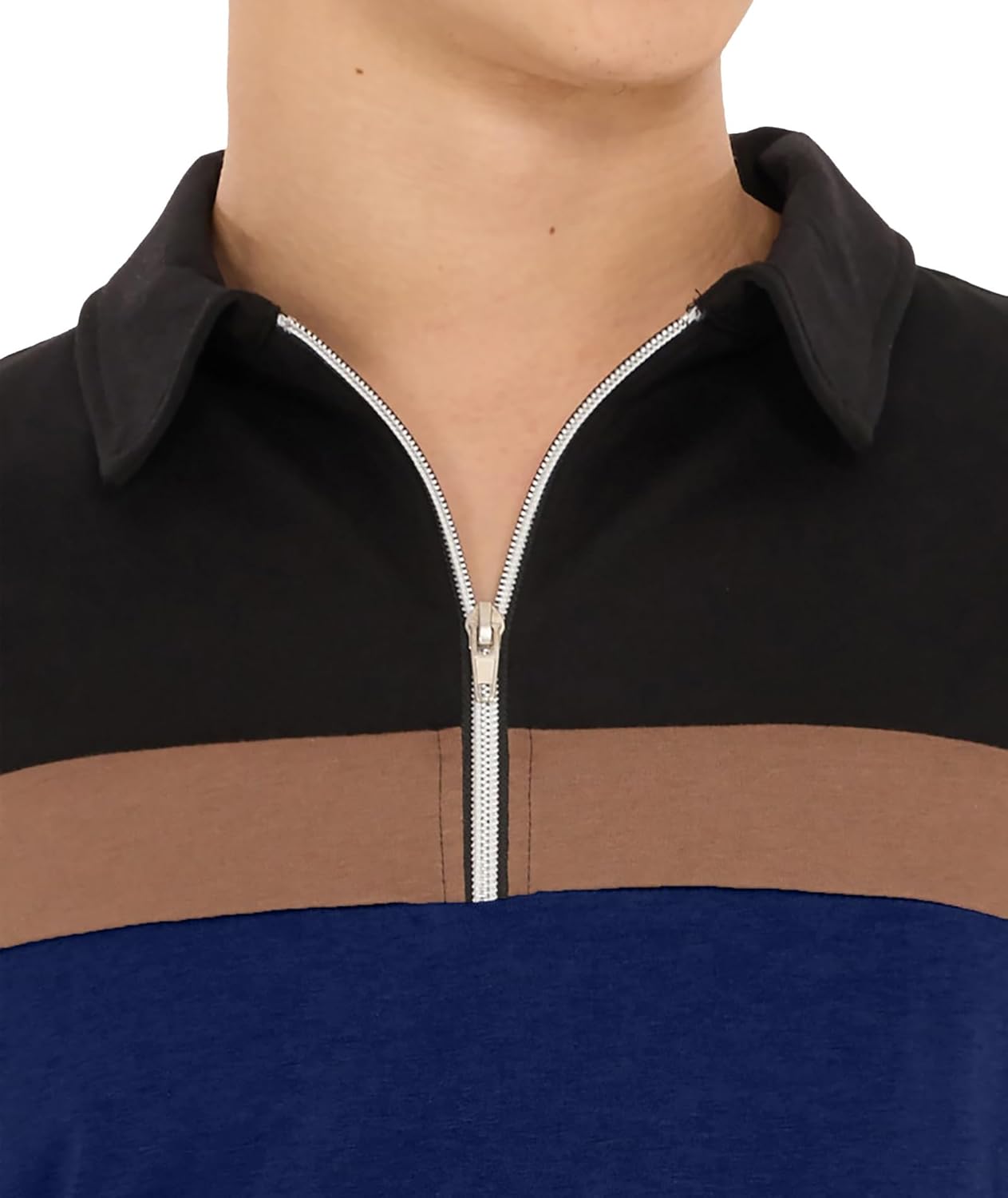 Polo Homme Manches Longues Zip 1/4 – Coupe Regular | LuxVrouw LuxVrouw