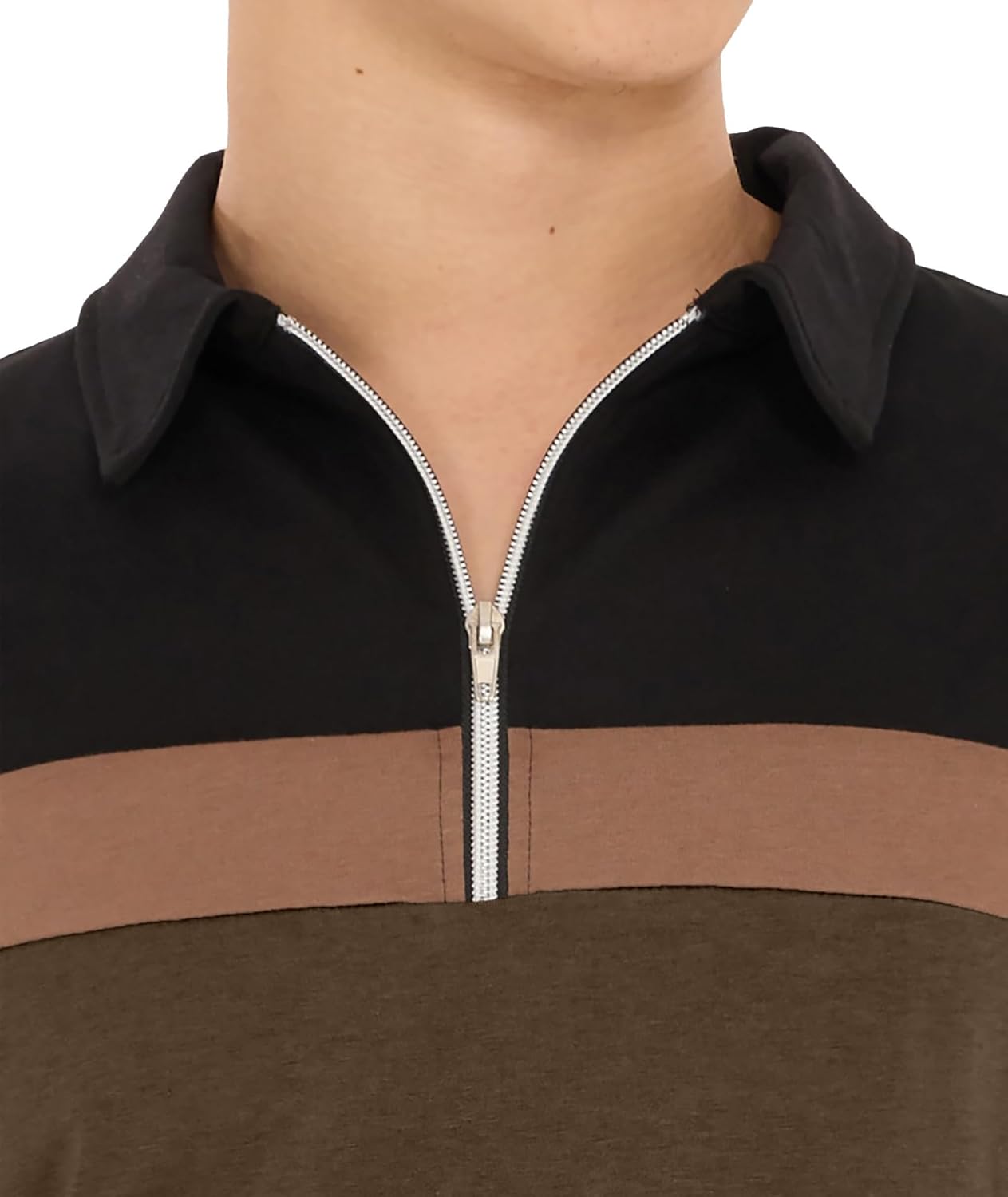 Ryehack Poloshirt met lange mouwen voor heren met 1/4 ritssluiting, raglan-T-shirt, regular fit, S-2XL LuxVrouw