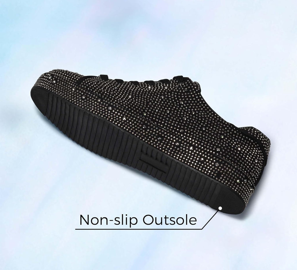 Baskets Strass Femme Plateforme Brillantes – Mariage, Bal & Cérémonie | LuxVrouw