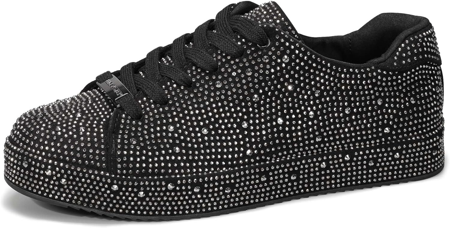 Baskets Strass Femme Plateforme Brillantes – Mariage, Bal & Cérémonie | LuxVrouw