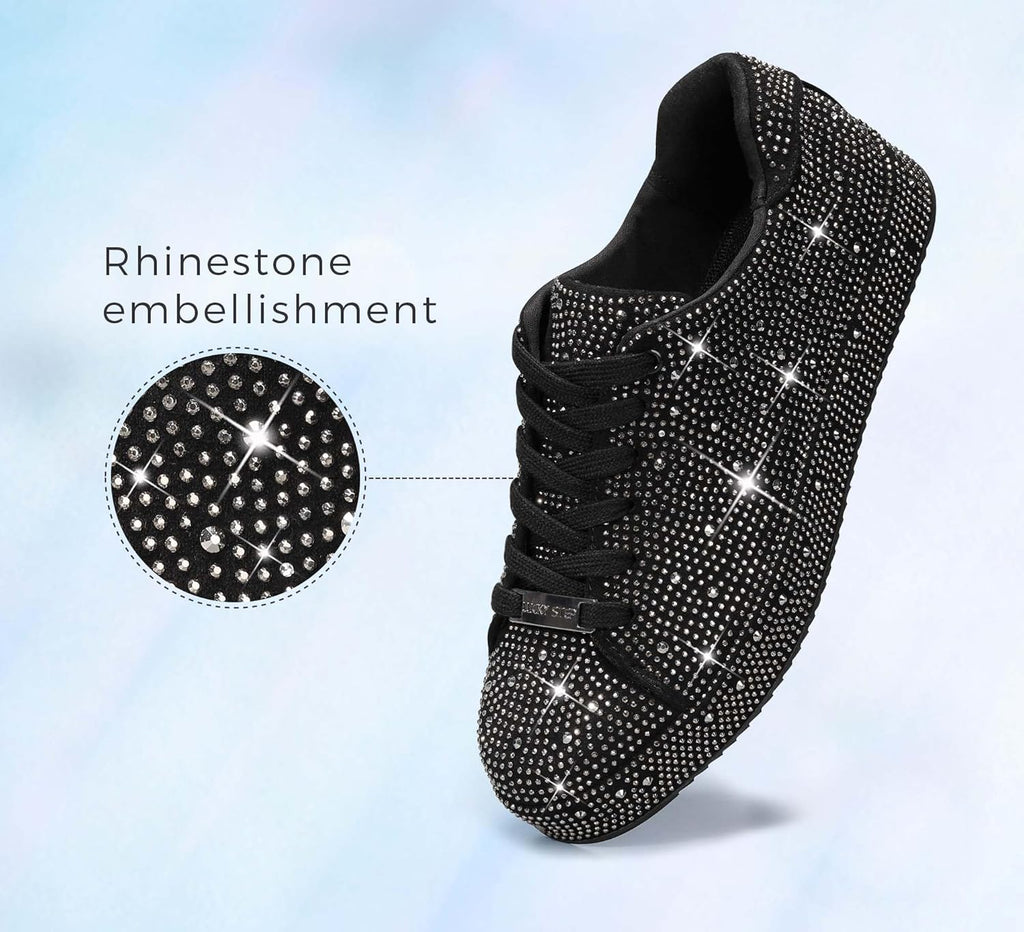 Baskets Strass Femme Plateforme Brillantes – Mariage, Bal & Cérémonie | LuxVrouw