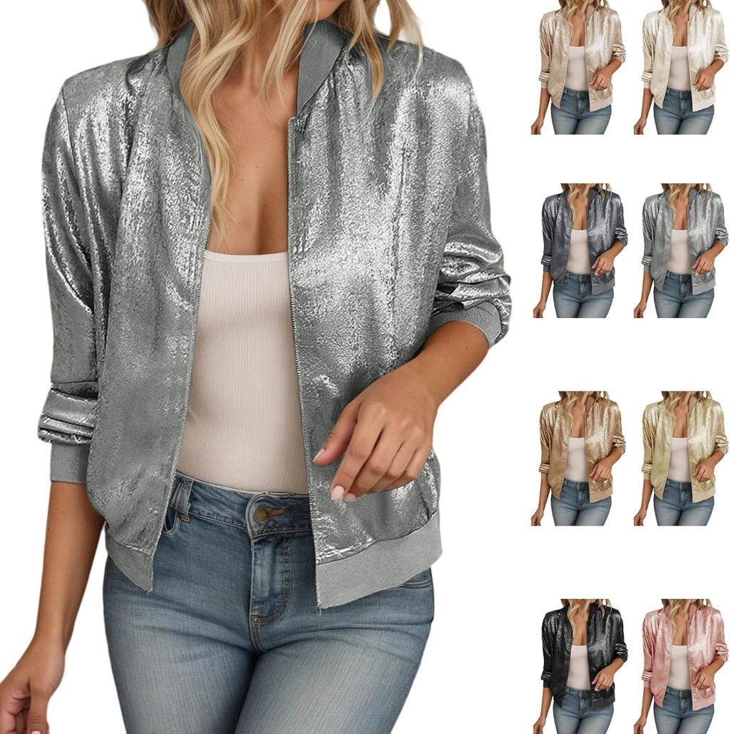 Veste Femme Paillettes Manches Longues – Soirée & Club | LuxVrouw LuxVrouw