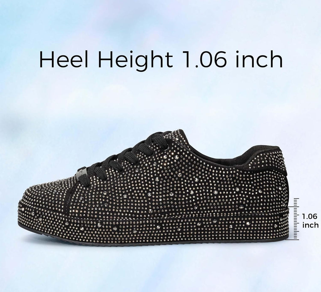 Baskets Strass Femme Plateforme Brillantes – Mariage, Bal & Cérémonie | LuxVrouw