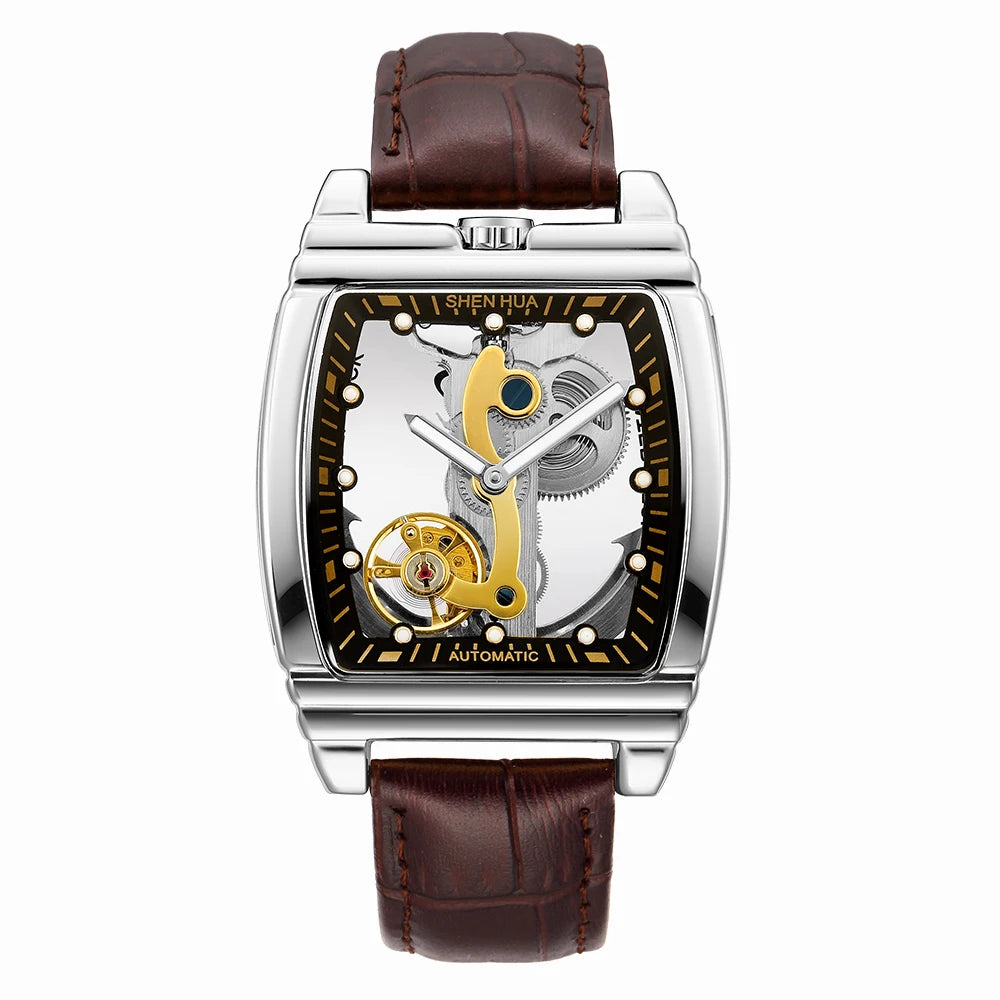 Montre Mécanique Homme Squelette Steampunk – Transparente & Automatique | LuxVrouw LuxVrouw