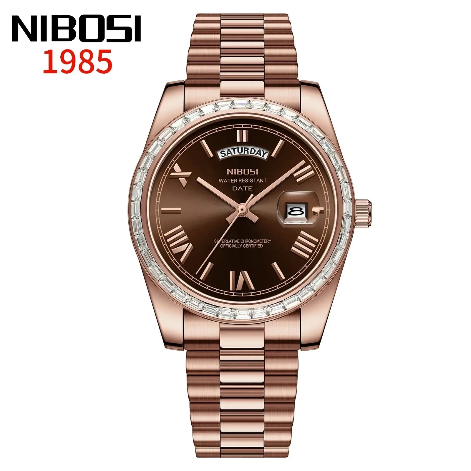 NIBOSI Brand Luxury New Watches For Man Waterproof Stainless Steel Men's Quartz Watch With Perpetual Calendar relógios masculino LuxVrouw
