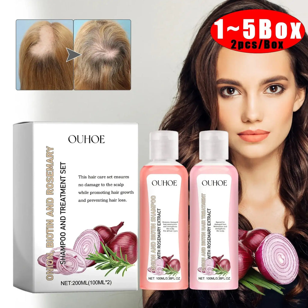 Biotin Rosemary Shampoo Care Set Shampoo Conditioner For All Hair Types Hair Shampoo Paraben Free Healthy Hair Care Gift LuxVrouw