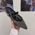 Crystal Footwear Silver Women Flat