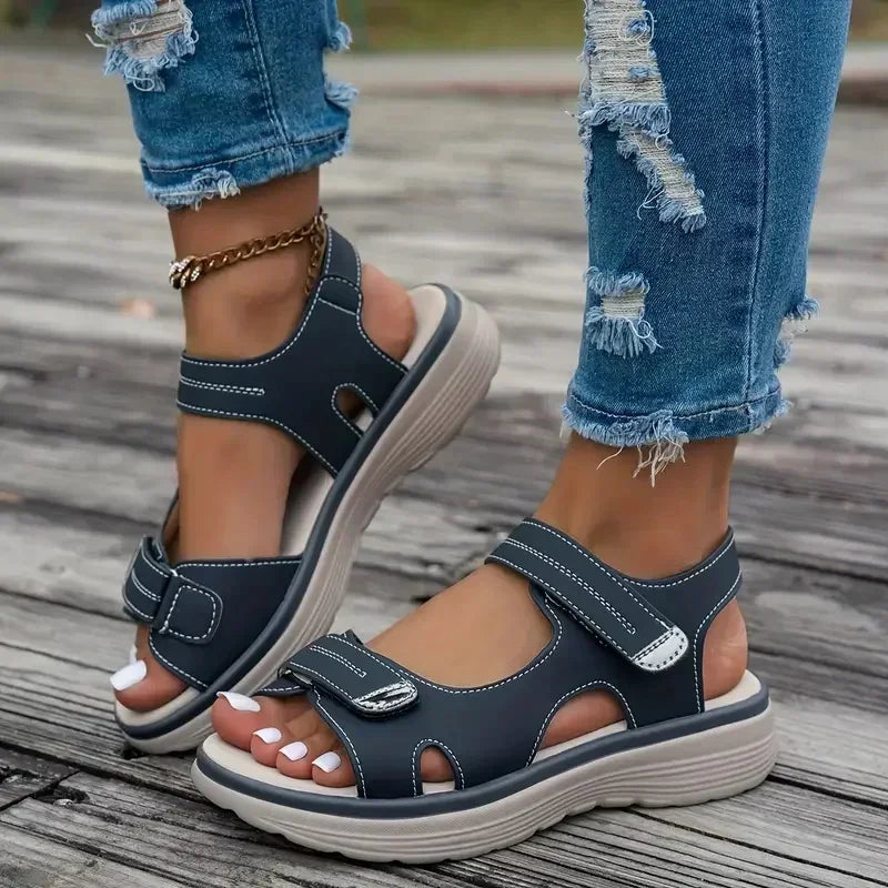 Sandales Compensées Femme Légères Antidérapantes – Casual & Plage | LuxVrouw