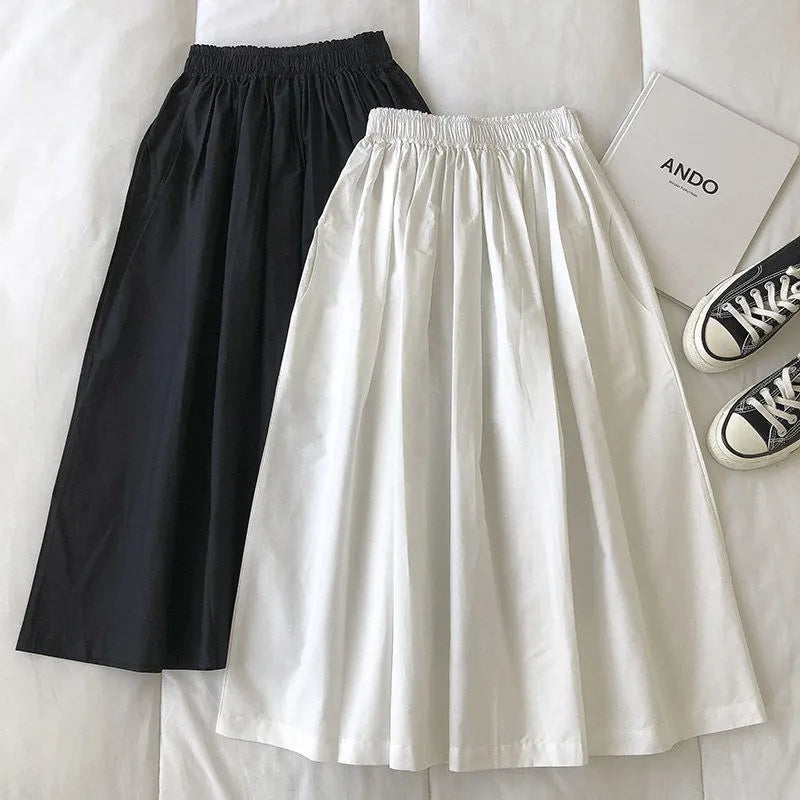 Jupe Midi Femme Taille Haute – Coupe Ample Silhouette A-Line | LuxVrouw LuxVrouw