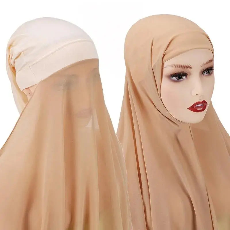 Hijab Instantané avec Bonnet – Confort & Style LuxVrouw