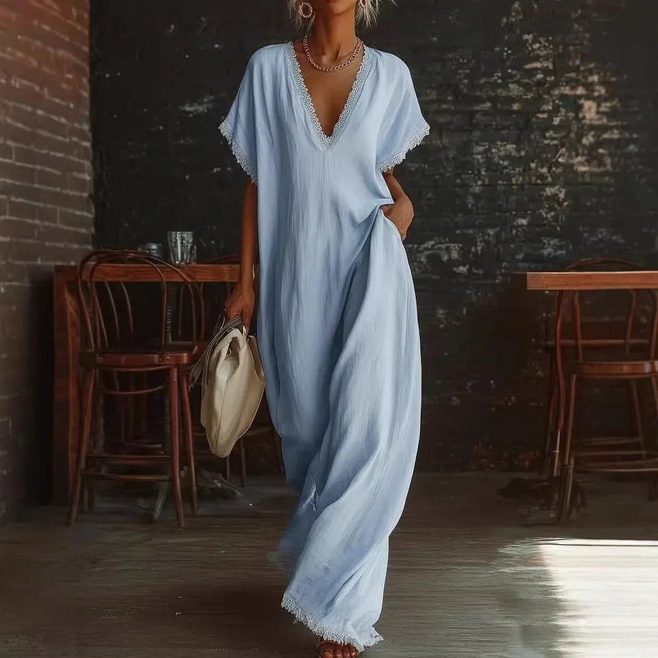 Elegant Lace Long Dresses Women's Summer