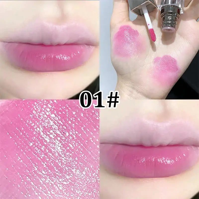 Glazed mirror water lip glaze moisturizing and moisturizing lip moisturizing glass lip plain appearance white mouth red LuxVrouw