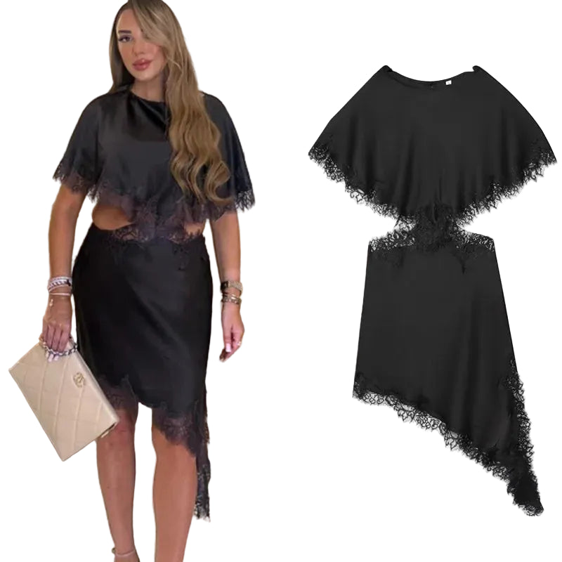 Robe Noire Luxe Femme – Élégante & Raffinée LuxVrouw
