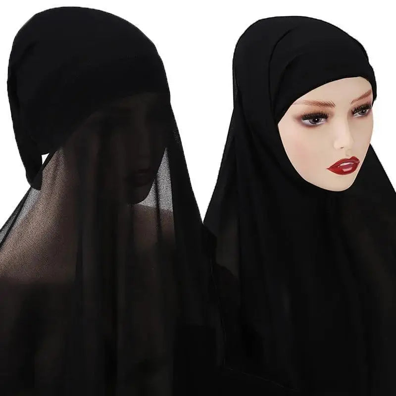 Hijab Instantané avec Bonnet – Confort & Style LuxVrouw