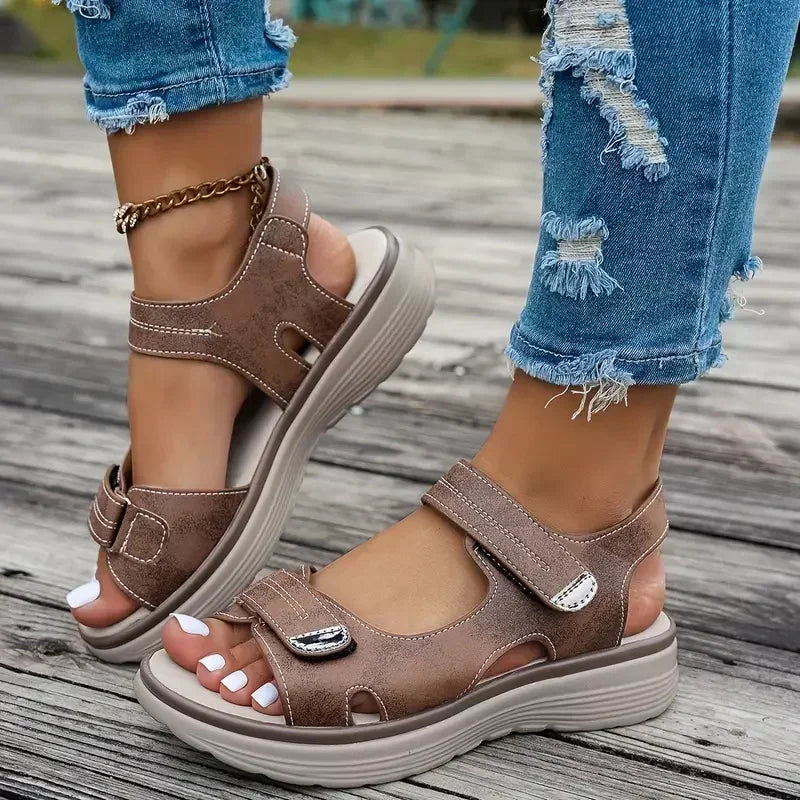 Sandales Compensées Femme Légères Antidérapantes – Casual & Plage | LuxVrouw