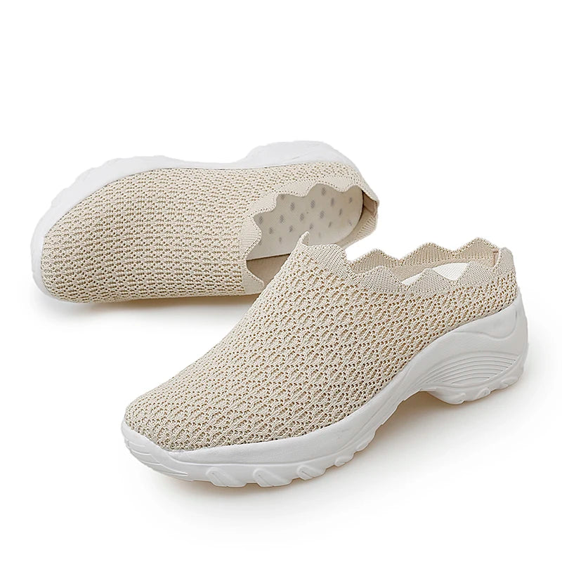 Summer Slip On Half Shoes For Women Platform