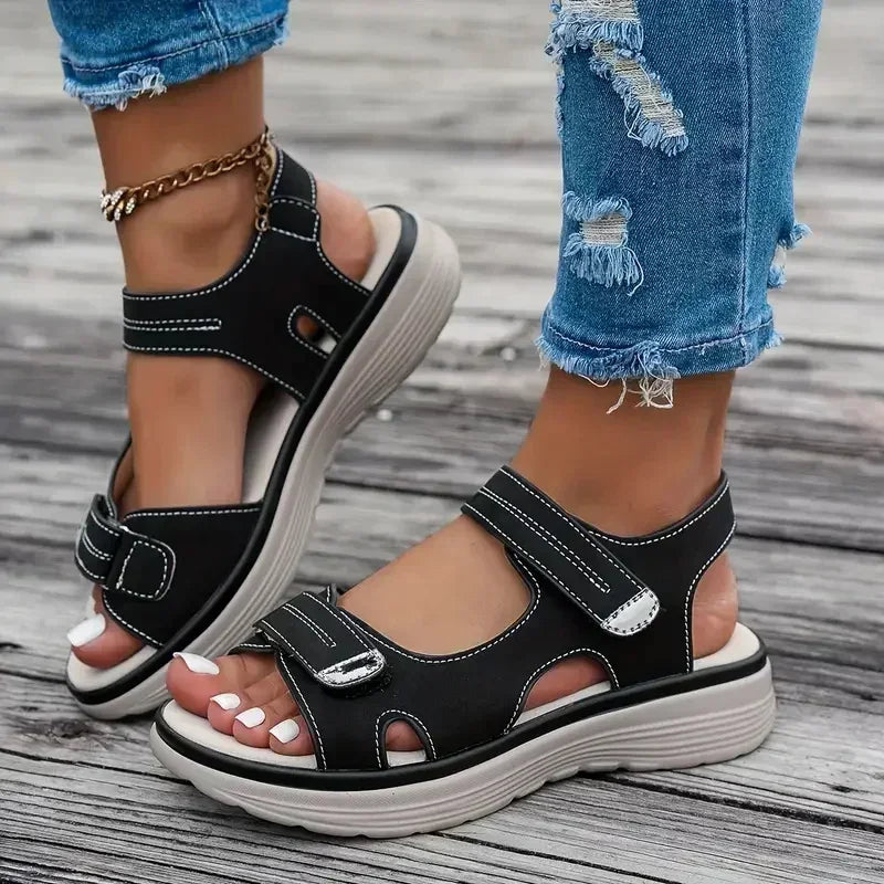 Sandales Compensées Femme Légères Antidérapantes – Casual & Plage | LuxVrouw