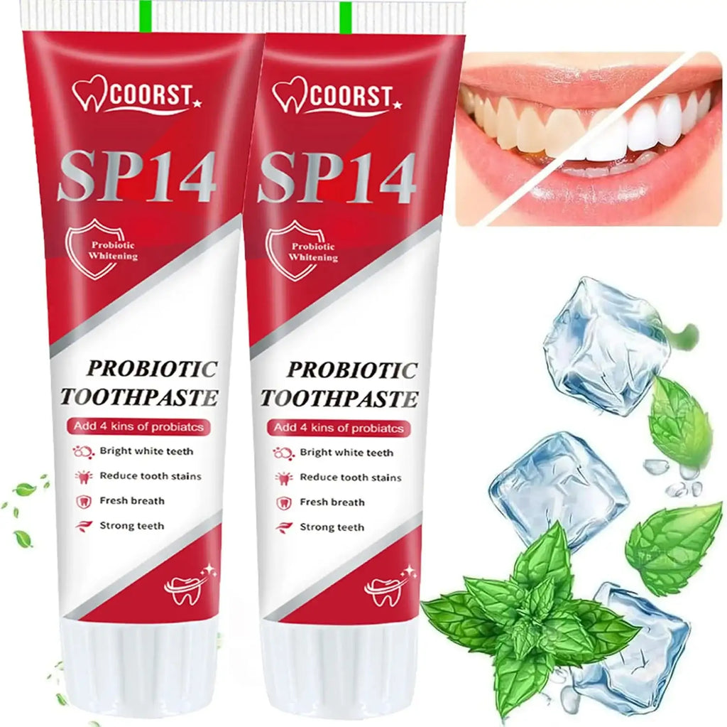 SP14 Ultra Whitening Brightening Toothpaste 1/2/3Pcs Gentle Mint Probiotic Stain Removing Fresh Breath Deep Cleaning Oral Care LuxVrouw