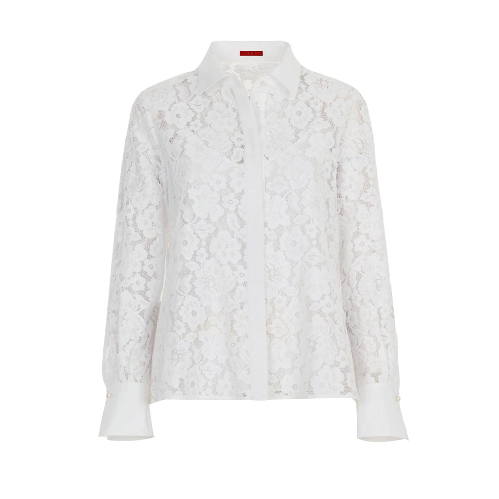 Blouse Femme Élégante en Dentelle – Style Bureau LuxVrouw