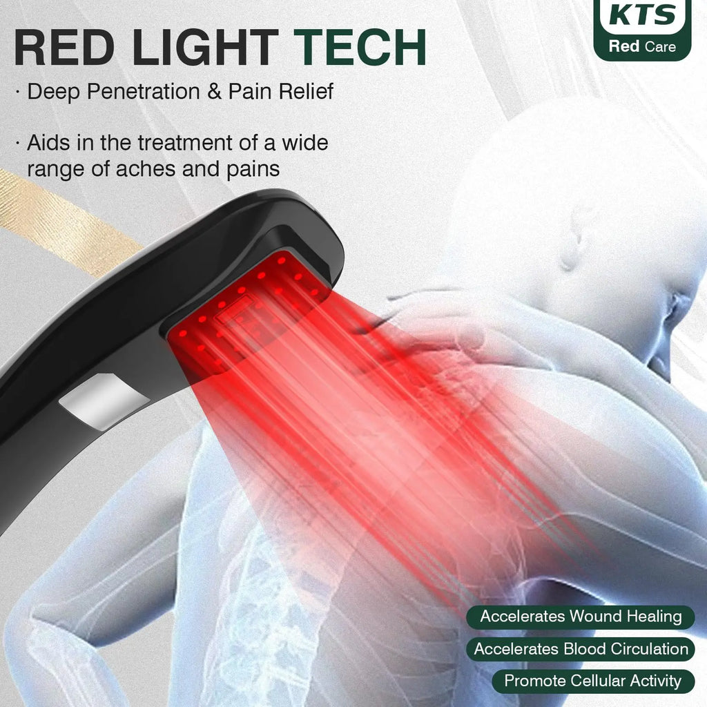 Appareil Photobioérapie Rouge Portable 18 LED 620nm – Soulagement Douleurs Musculaires & Articulaires | LuxVrouw