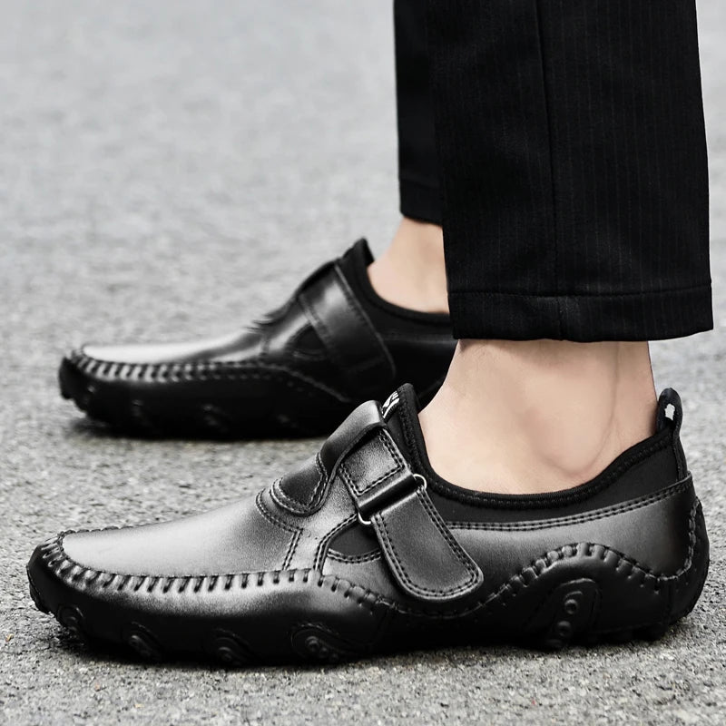 Mocassins Homme Cuir Blanc Yeinshaars – Confortables & Style Britannique | LuxVrouw LuxVrouw