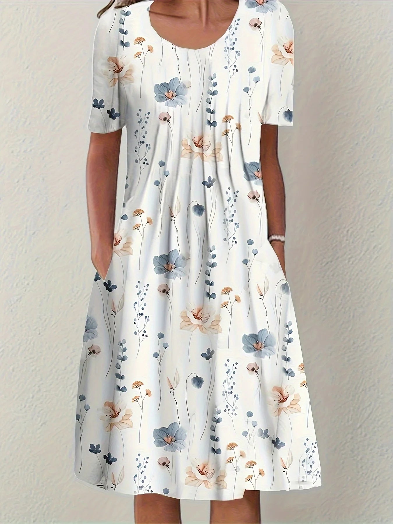 Robe Femme Grande Taille Imprimée Ample – Élégante & Casual Toutes Saisons | LuxVrouw