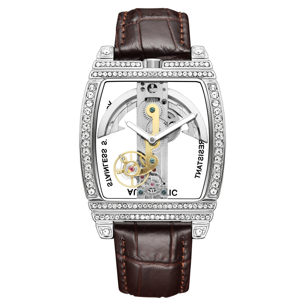 Montre Mécanique Homme Squelette Steampunk – Transparente & Automatique | LuxVrouw LuxVrouw