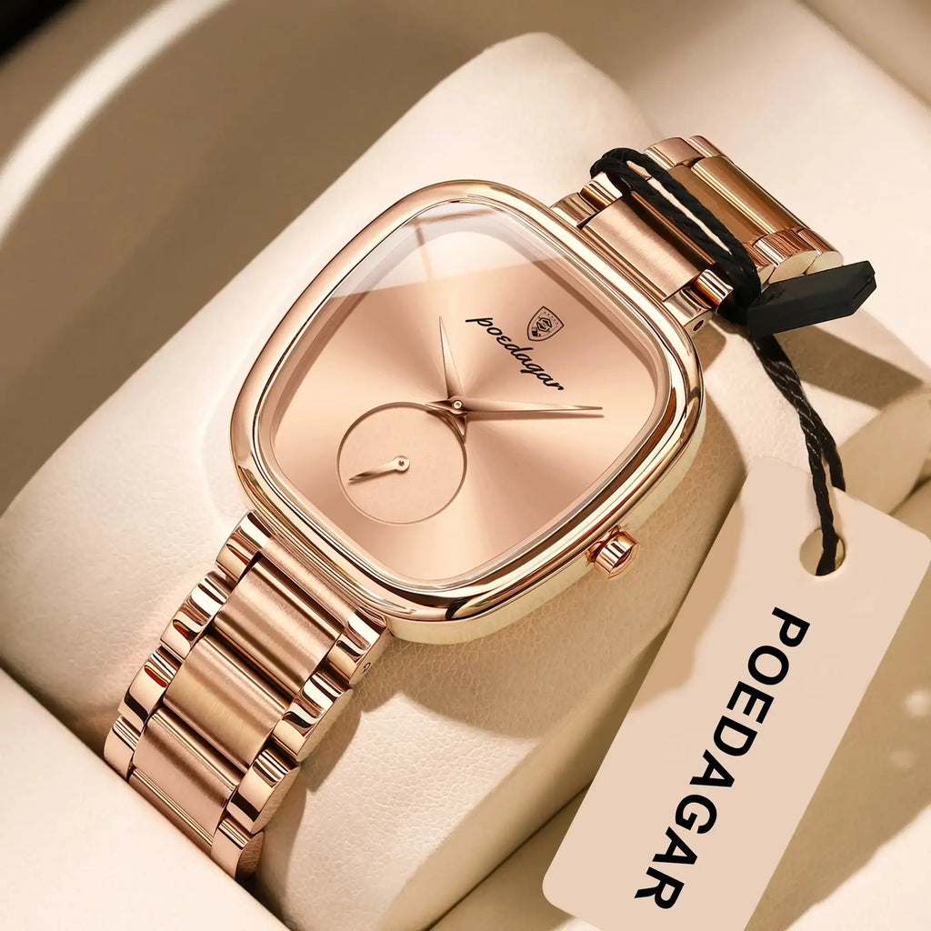 POEDAGAR High Quality Luxury Watches For Women Stainless Steel Waterproof Elegant Ladies Wristwatch Fashion Quartz Woman's Watch LuxVrouw