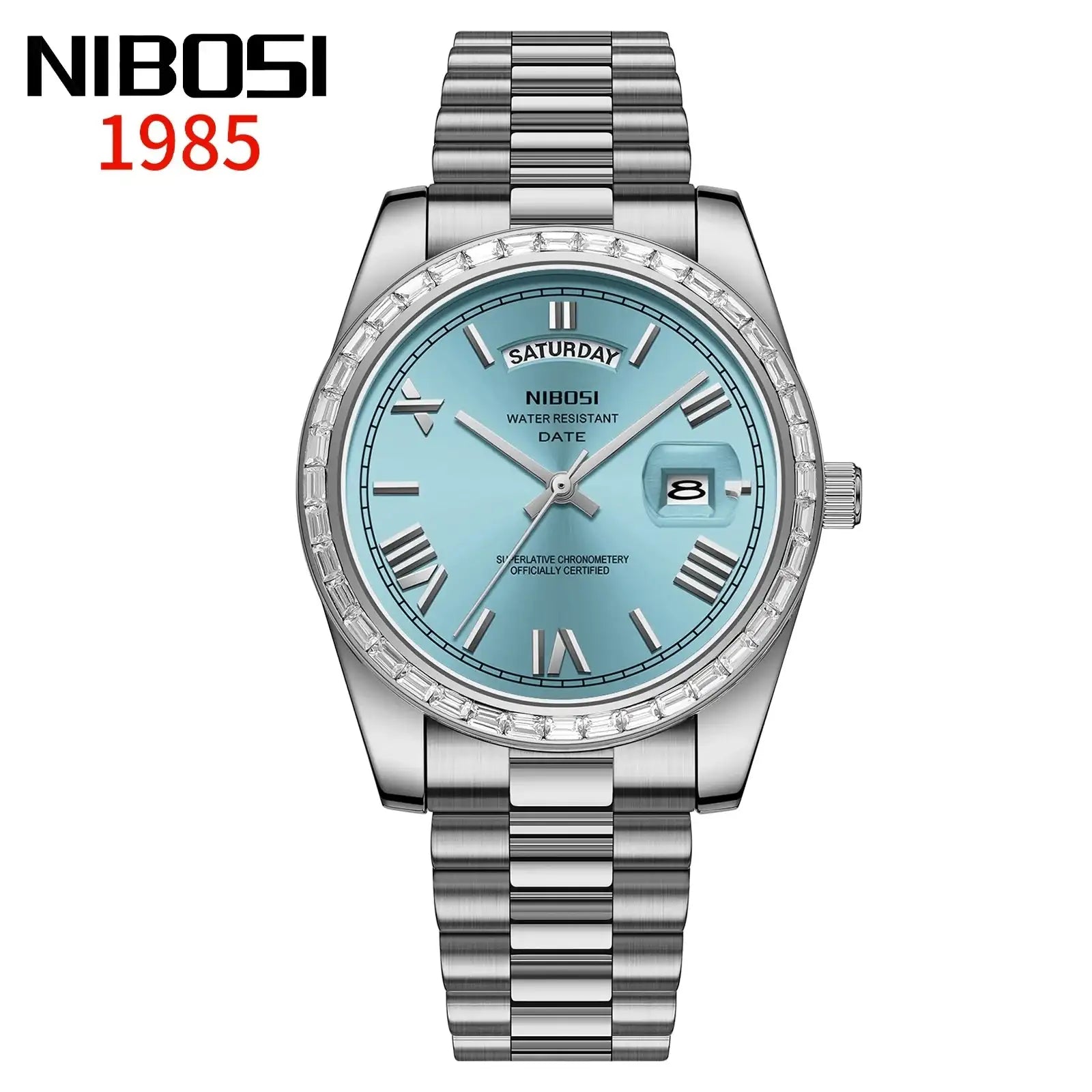 NIBOSI Brand Luxury New Watches For Man Waterproof Stainless Steel Men's Quartz Watch With Perpetual Calendar relógios masculino LuxVrouw