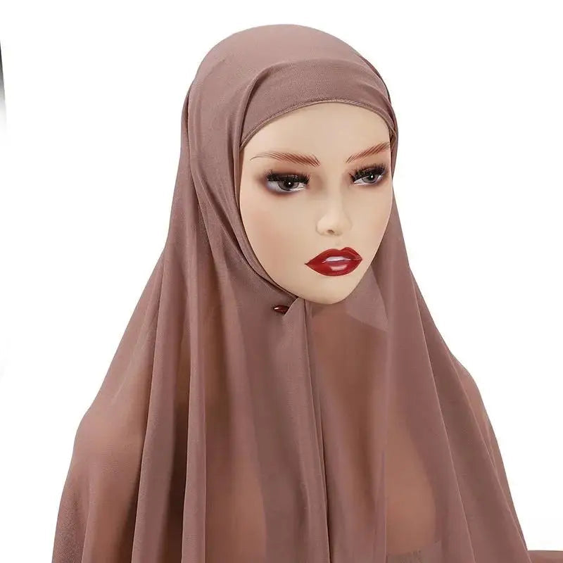 Hijab Instantané avec Bonnet – Confort & Style LuxVrouw