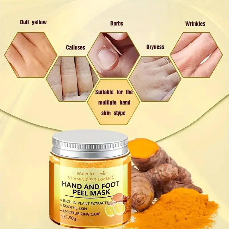 Masque Cire Mains & Pieds Vitamine C & Curcuma – Lissant & Éclat | LuxVrouw LuxVrouw