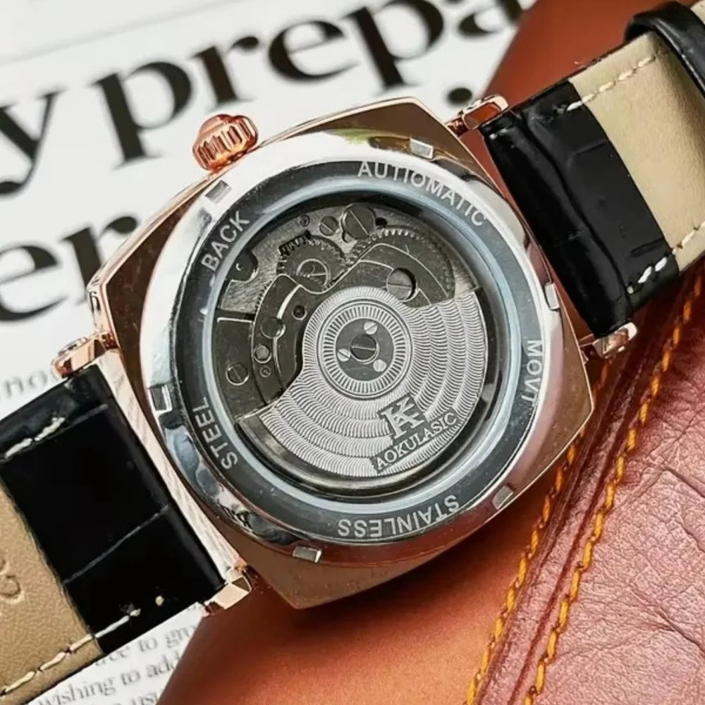 Montre Mécanique Homme Squelette Rétro – Automatique & Élégante | LuxVrouw LuxVrouw
