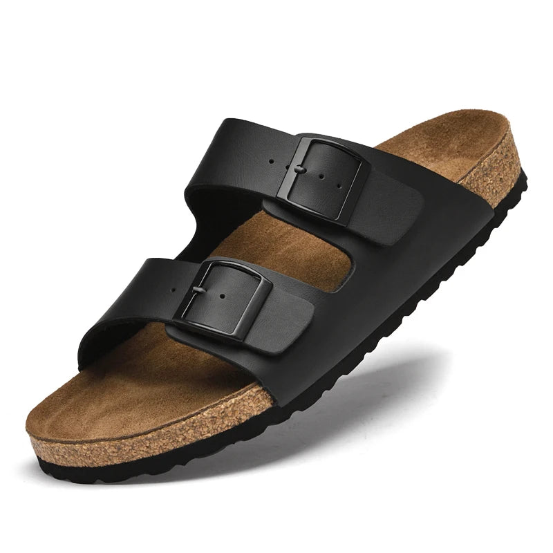 Sandales Cuir Homme – Confortables & Élégantes LuxVrouw