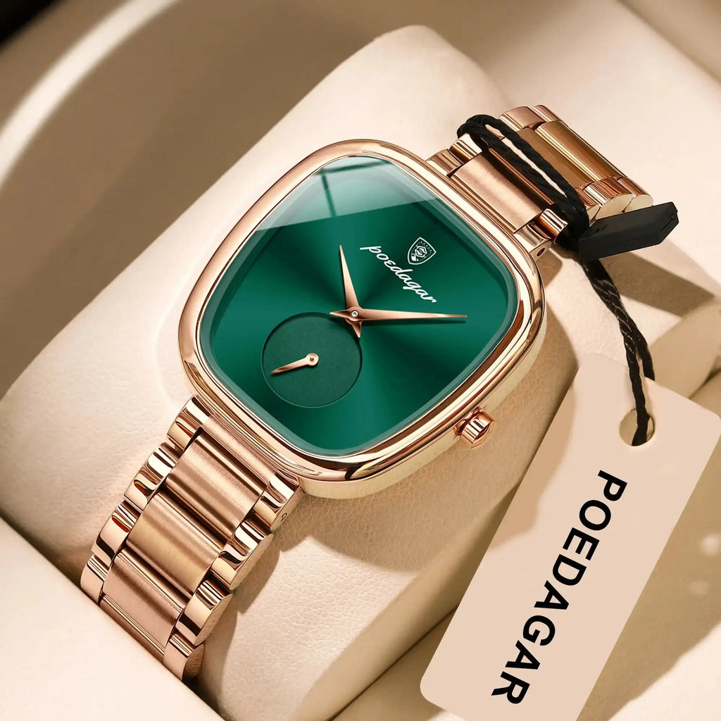 POEDAGAR High Quality Luxury Watches For Women Stainless Steel Waterproof Elegant Ladies Wristwatch Fashion Quartz Woman's Watch LuxVrouw