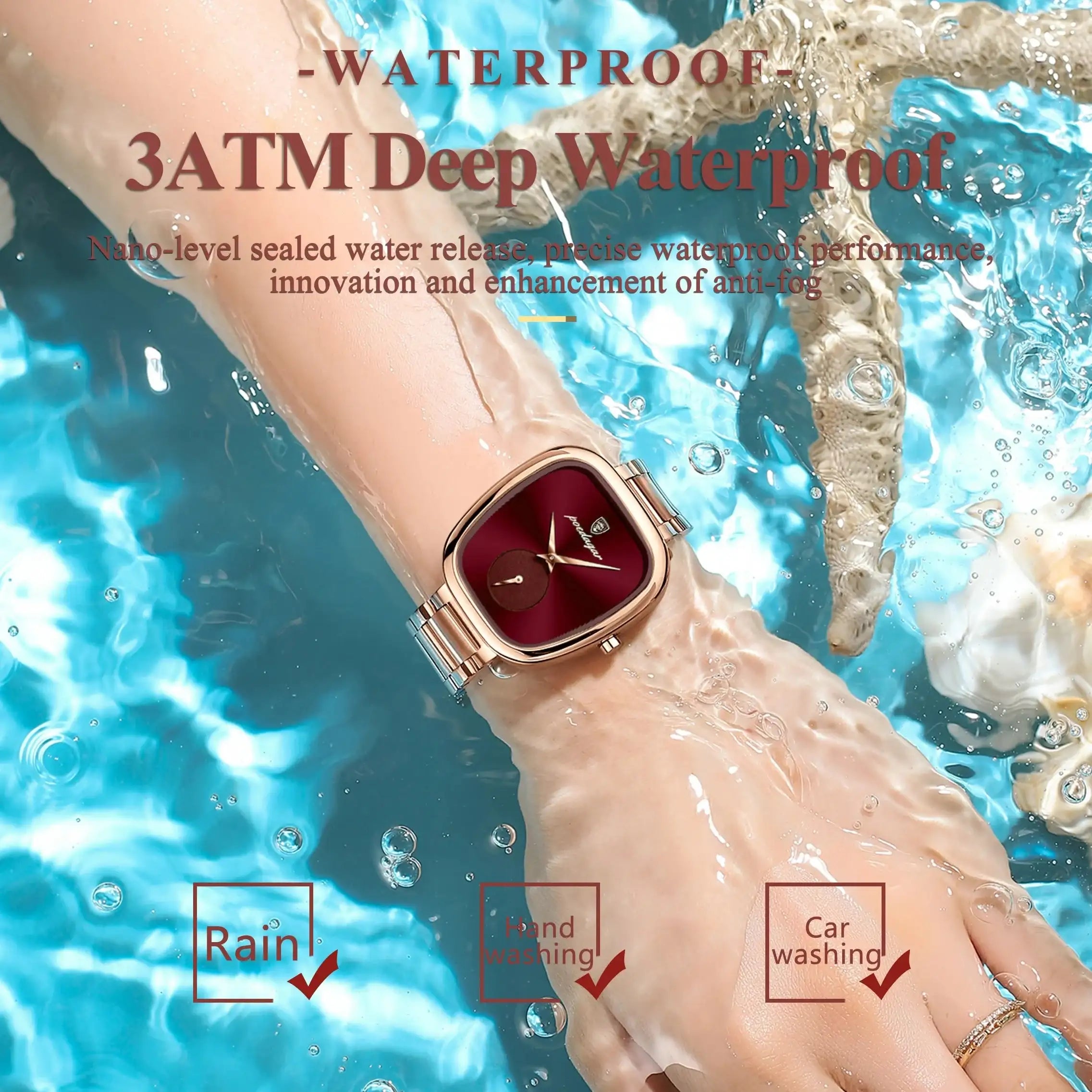 POEDAGAR High Quality Luxury Watches For Women Stainless Steel Waterproof Elegant Ladies Wristwatch Fashion Quartz Woman's Watch LuxVrouw