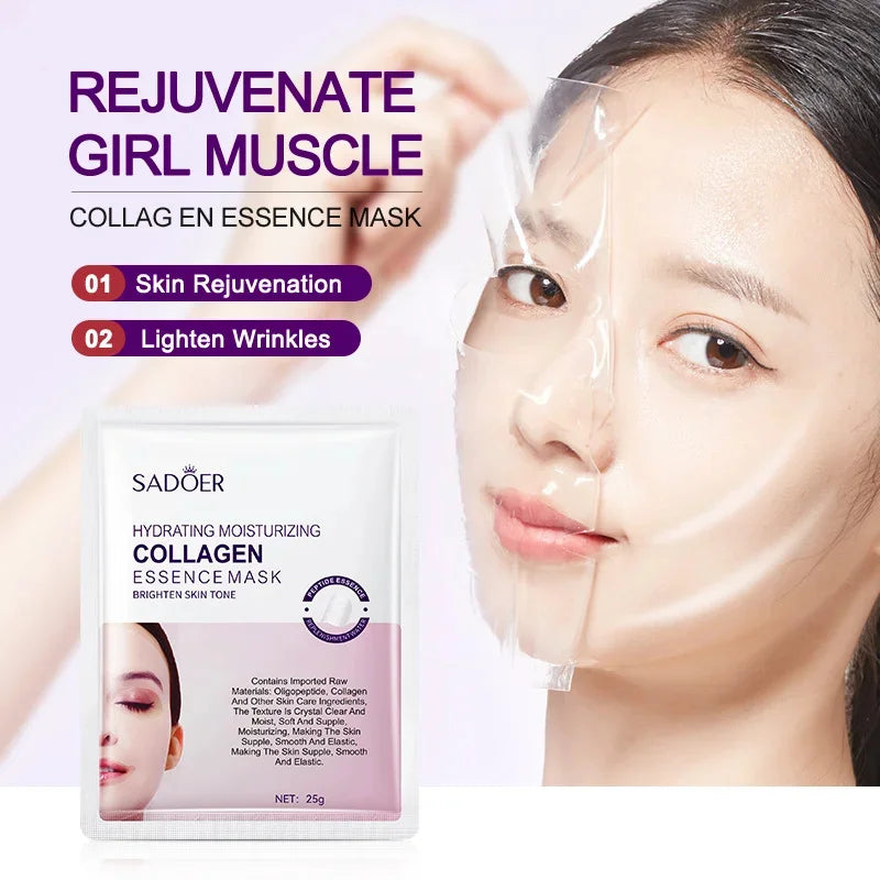 Masque Visage Collagène Anti-Rides PWYUMAN – Hydratant & Éclat | LuxVrouw LuxVrouw