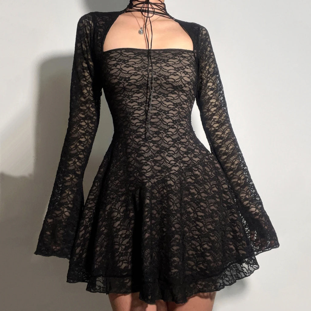 Elegant Fashion Sexy Lace A-Line Dress
