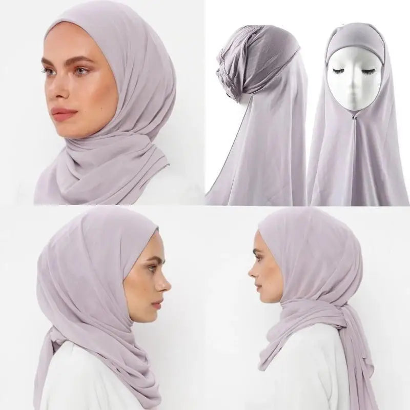 Hijab Instantané avec Bonnet – Confort & Style LuxVrouw
