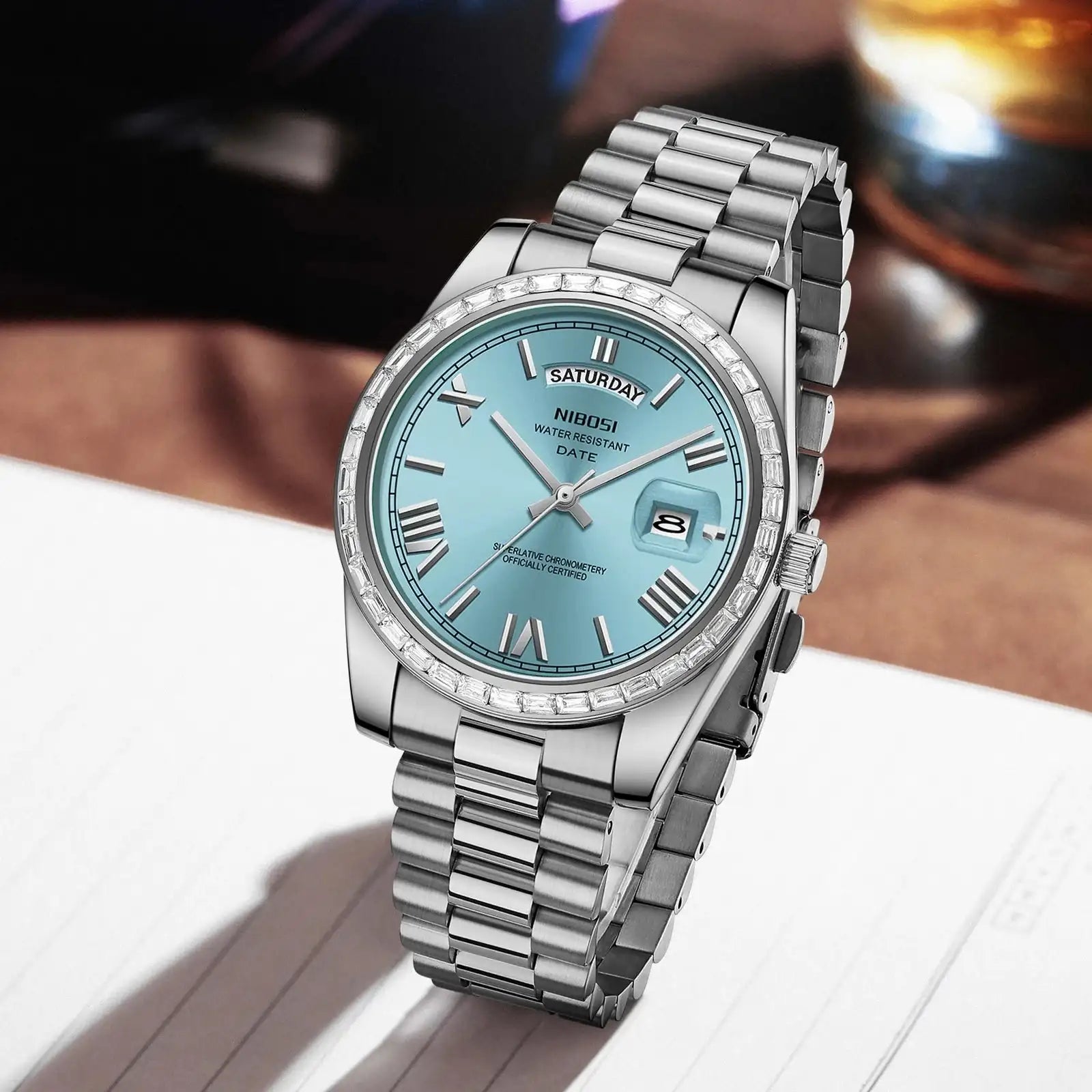 NIBOSI Brand Luxury New Watches For Man Waterproof Stainless Steel Men's Quartz Watch With Perpetual Calendar relógios masculino LuxVrouw
