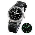 ADDIESDIVE Men's Automatic Mechanical Diving Watch 200m Waterproof C3 Ultra Bright Men's Watch Men's Leather Retro Watch AD2519 LuxVrouw