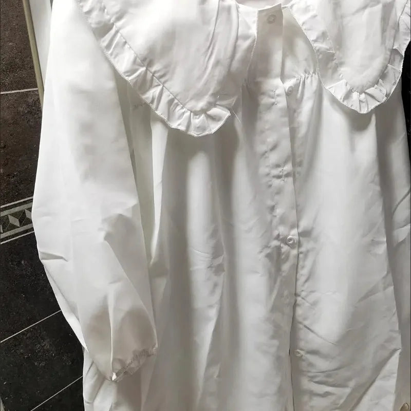 Blouse Femme à Carreaux & Volants – Style Coréen Chic LuxVrouw