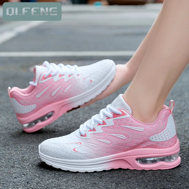 Sneakers Femme Coussin Air Mesh Respirantes – Légères & Grande Taille | LuxVrouw