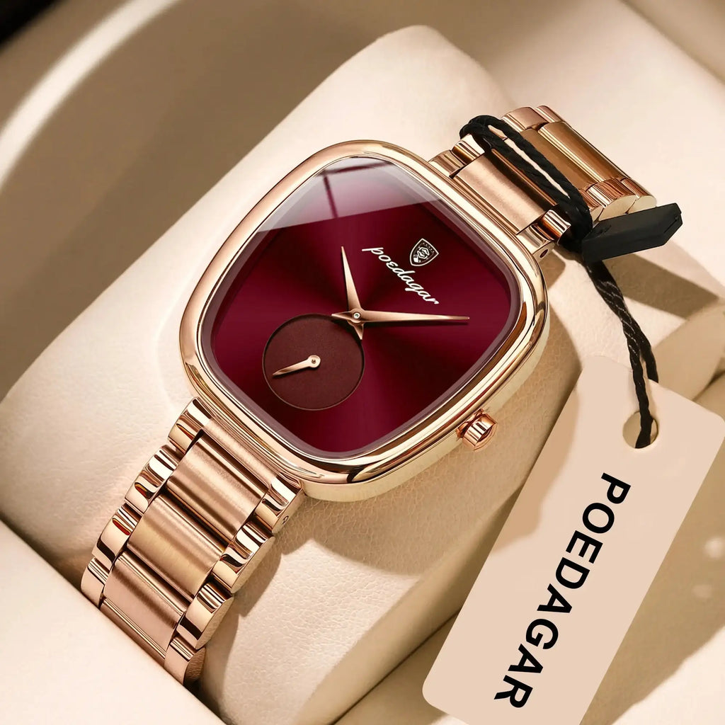 POEDAGAR High Quality Luxury Watches For Women Stainless Steel Waterproof Elegant Ladies Wristwatch Fashion Quartz Woman's Watch LuxVrouw