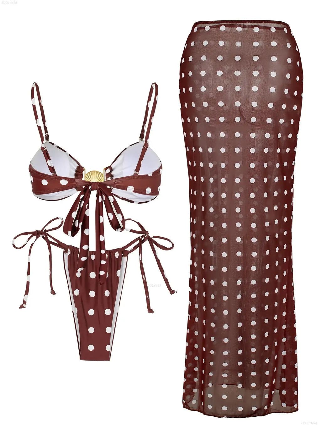 3 Piece Bikini Elegant LuxVrouw