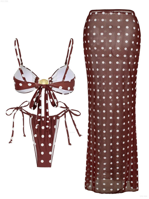 3 Piece Bikini Elegant LuxVrouw