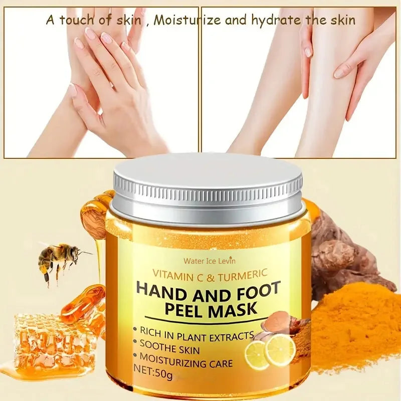 Masque Cire Mains & Pieds Vitamine C & Curcuma – Lissant & Éclat | LuxVrouw LuxVrouw