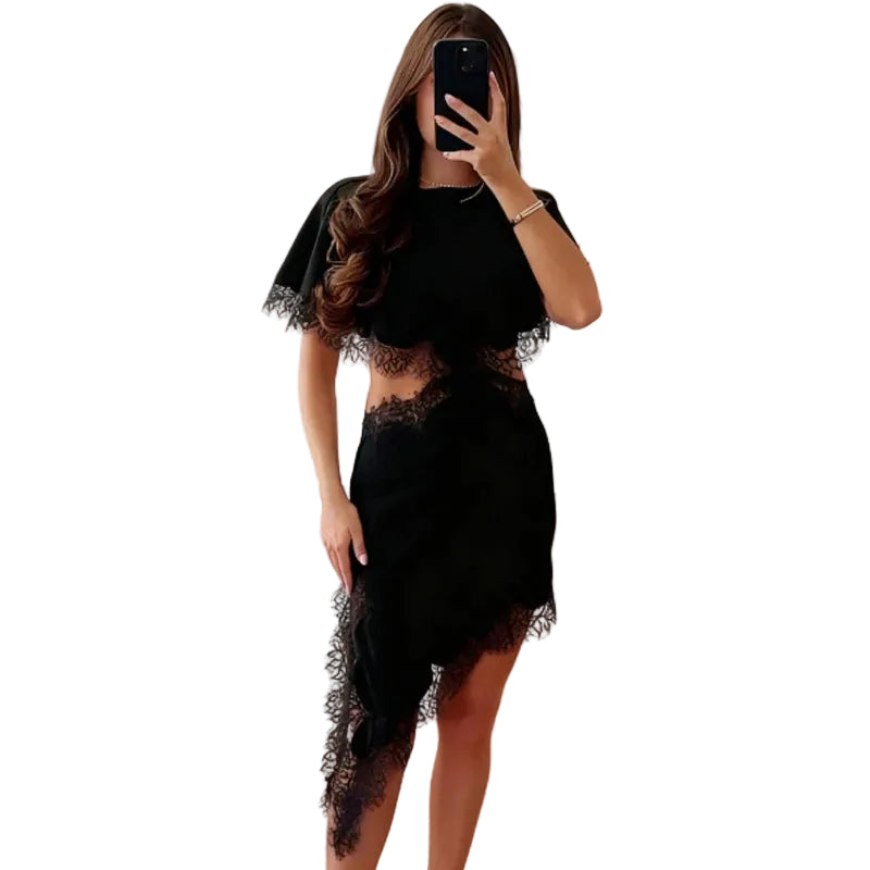 Robe Noire Luxe Femme – Élégante & Raffinée LuxVrouw