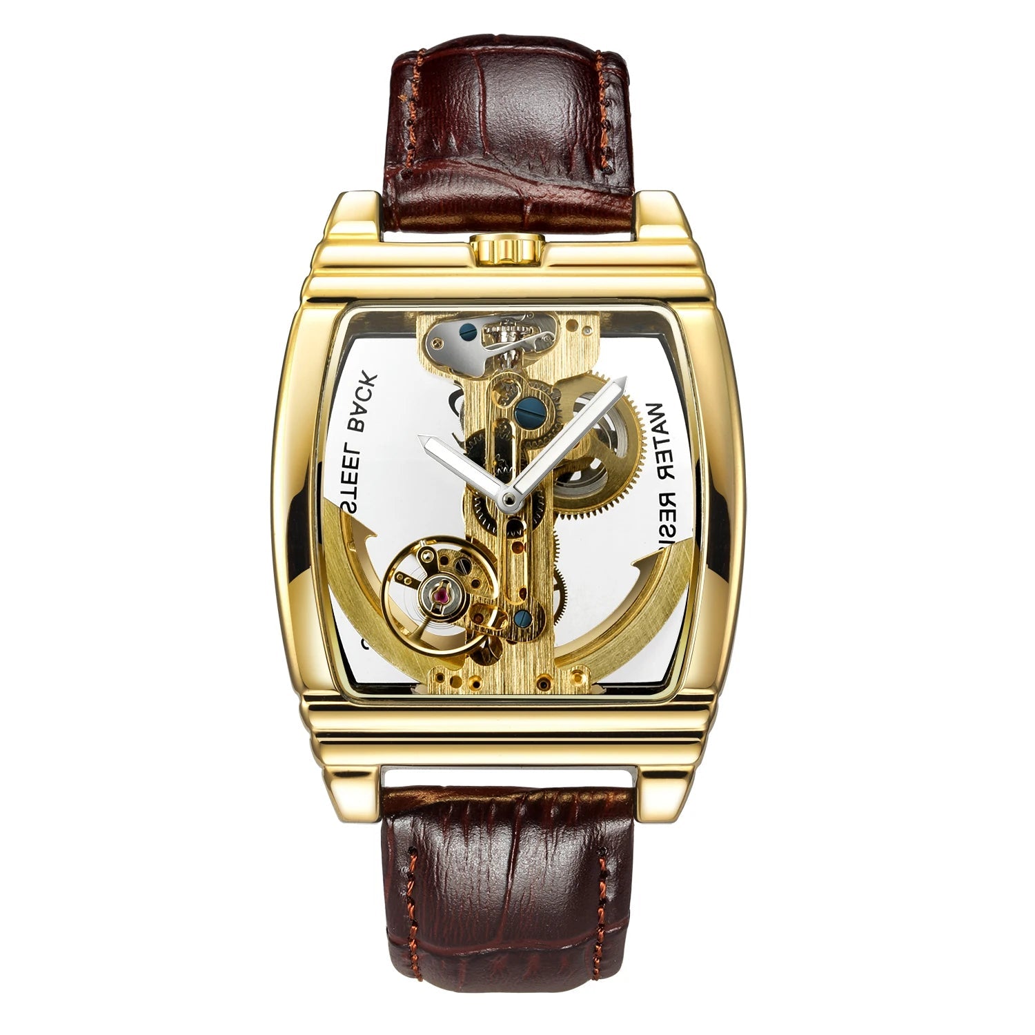Montre Mécanique Homme Squelette Steampunk – Transparente & Automatique | LuxVrouw LuxVrouw