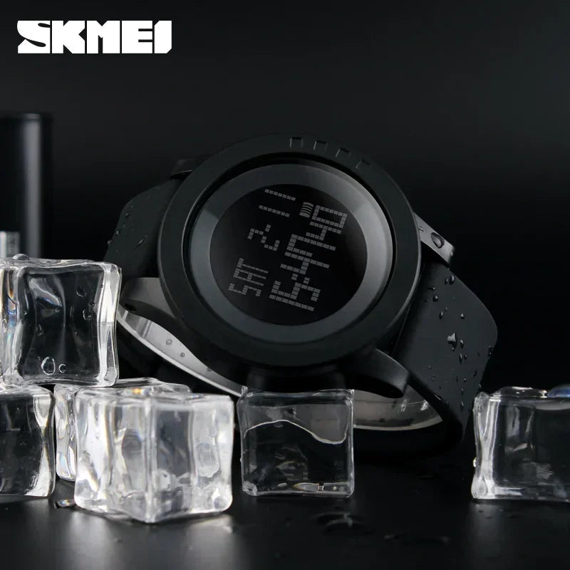 Montre Sport Homme Digitale LED – Étanche, Alarme & Grand Cadran | LuxVrouw LuxVrouw